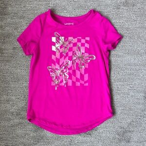 3/$15 Girls Jumping Beans Pink Butterfly Graphic Tee